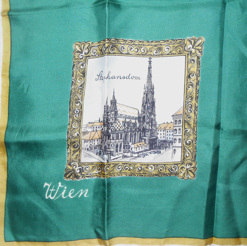 Vintage souvenir scarf - Vienna