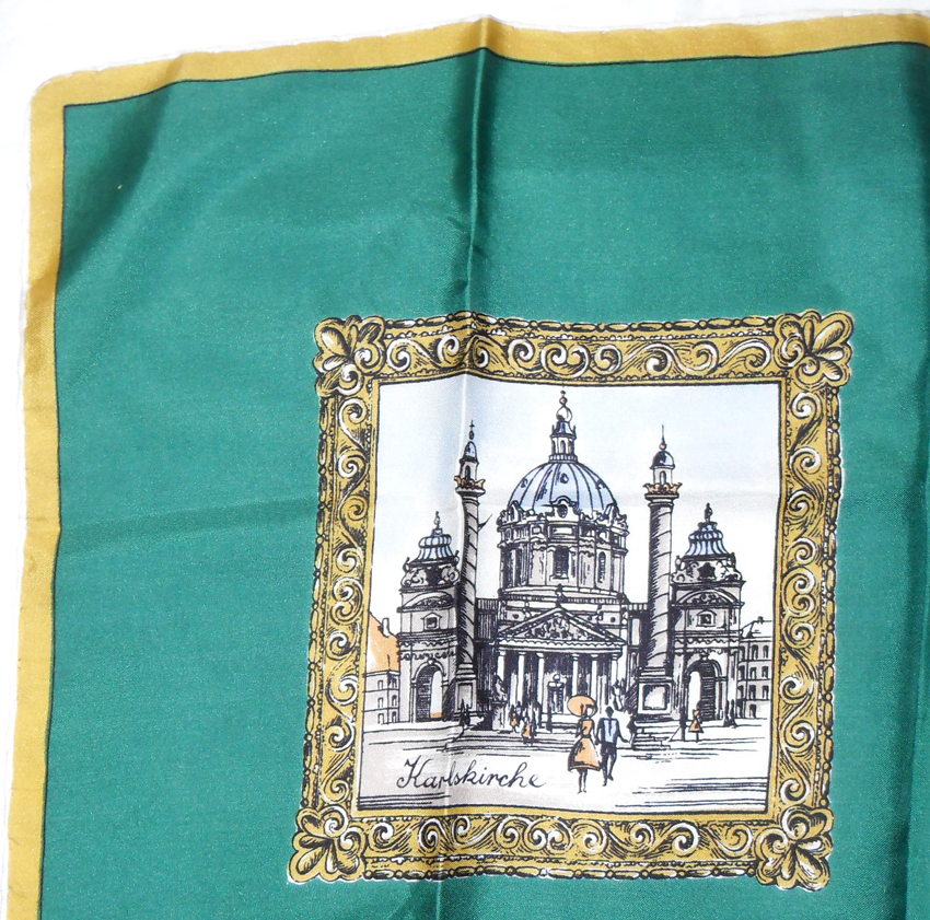 Vintage souvenir scarf - Vienna