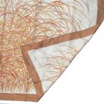 Abstract design silk scarf