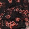 Long skull design scarf by Alexander McQueen