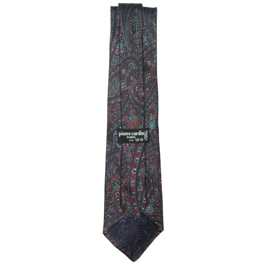 Vintage silk paisley tie Pierre Cardin