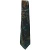 Vintage Moschino silk tie with a dark green background