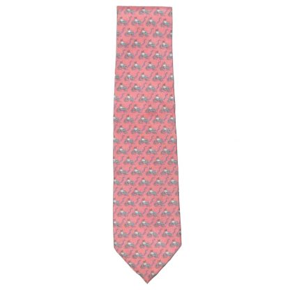 Vineyard Vines motorbike design silk tie