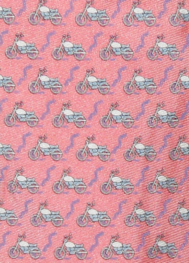 Vineyard Vines motorbike design silk tie