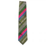 Etro diagonal striped design silk tie