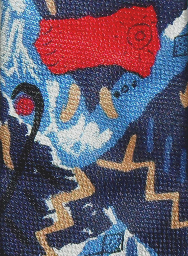 Abstract design silk tie by Hugo Boss