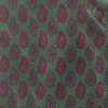 Dark green background silk tie by Pucci