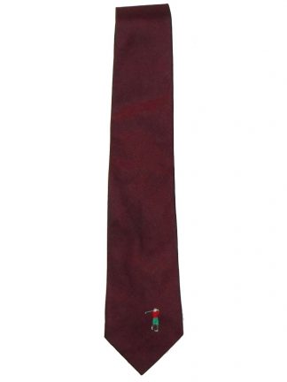 Vintage burgundy silk tie Herbie Frogg England