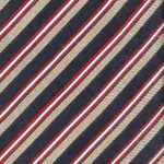 Vintage hand made diagonal stripe silk tie