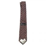 Vintage hand made diagonal stripe silk tie