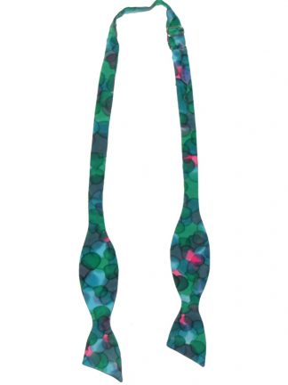 Colourful self tie silk bow tie