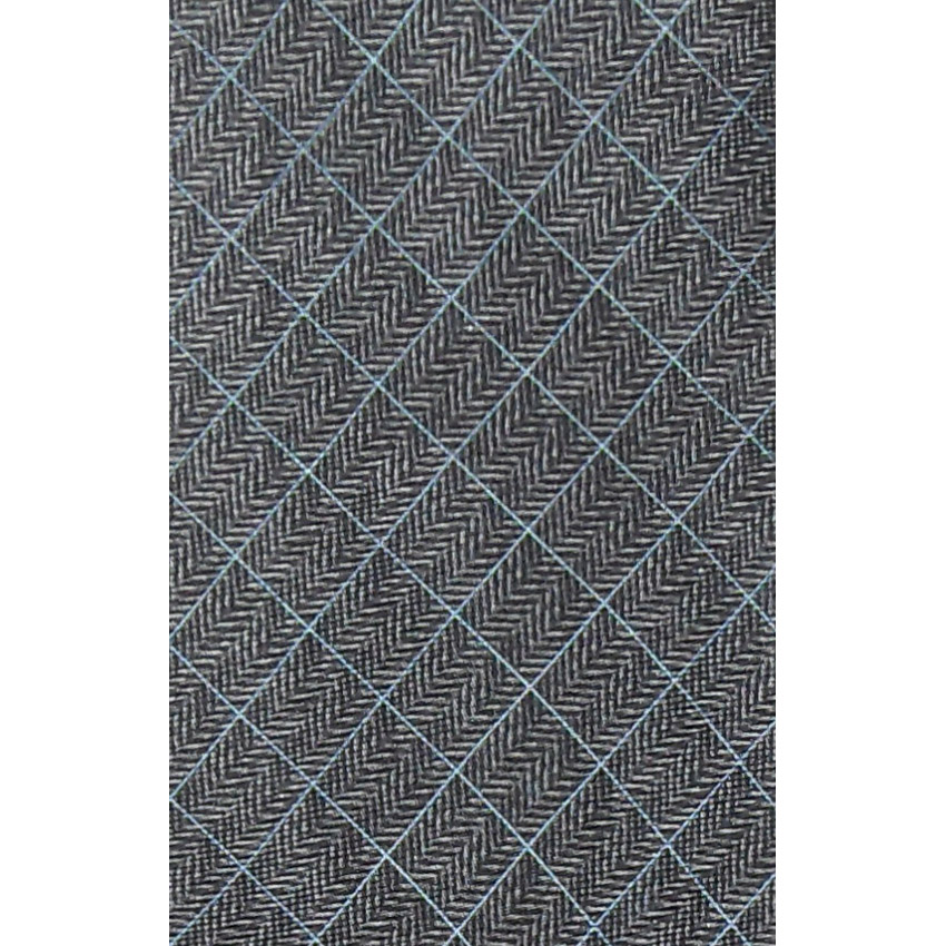 Dunhill silk tie with a grey herringbone design