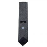 Dunhill silk tie with a grey herringbone design
