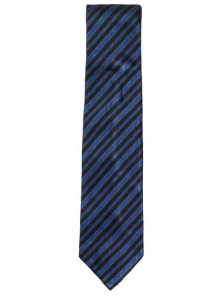 Vintage Dunhill blue and brown striped tie