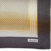 Geometric design vintage silk scarf in shades of brown by Tiktiner