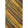 Natural Silk tie in brow, dark gold and green