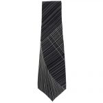 Vintage line design silk tie by Yves Saint Laurent