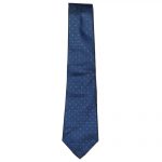 Textured blue silk tie by Turnbull & Asser