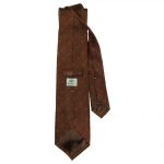 Luigi Borrelli cashmerea and silk mix brown tie