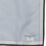 Light blue and grey cotton pocket square by Pierre Balmain