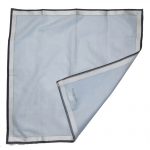 Light blue and grey cotton pocket square by Pierre Balmain