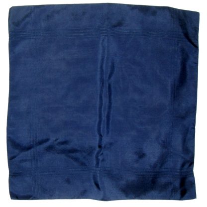Macclesfield navy silk pocket square