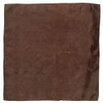 Macclesfield brown silk pocket square