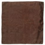 Macclesfield brown silk pocket square