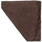 Macclesfield brown silk pocket square