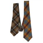 Tartan plaid tie with four different designs