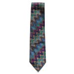 Missoni vintage vibrant multi colour silk tie