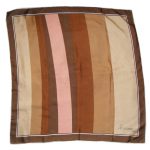 Ciziano Italy silk scarf in shades of brown and pink