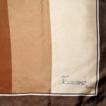 Ciziano Italy silk scarf in shades of brown and pink