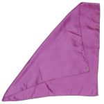 Mauve silk pocket square with hand rolled edges