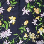 Basile flower design silk scarf