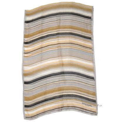 Sonia Rykiel chiffon striped design long silk scarf