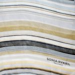 Sonia Rykiel chiffon striped design long silk scarf