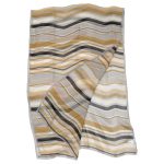 Sonia Rykiel chiffon striped design long silk scarf