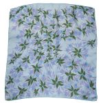 Jacqmar mauve and blue fuschia design silk scarf