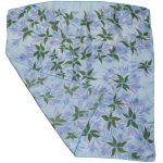 Jacqmar mauve and blue fuschia design silk scarf