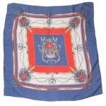 Nautical design silk scarf