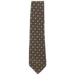 Valentino Garavani silk tie with a light brown and black design