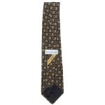 Valentino Garavani silk tie with a light brown and black design