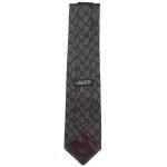 Liberty of London silk tie with a green background and a paisley design
