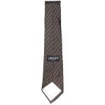 Vintage Liberty silk tie with a design in shades of brown