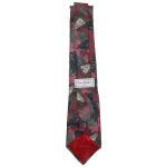 Pierre Cardin mauve and green design silk tie