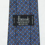 Harrods blue silk satin tie
