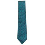 The Silk Company bright green, blue and red silk tie