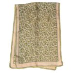 Long paisley design silk scarf