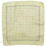 Polka dot silk square